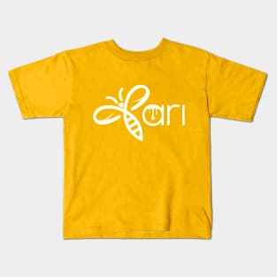 Ari the Bee (White) Kids T-Shirt